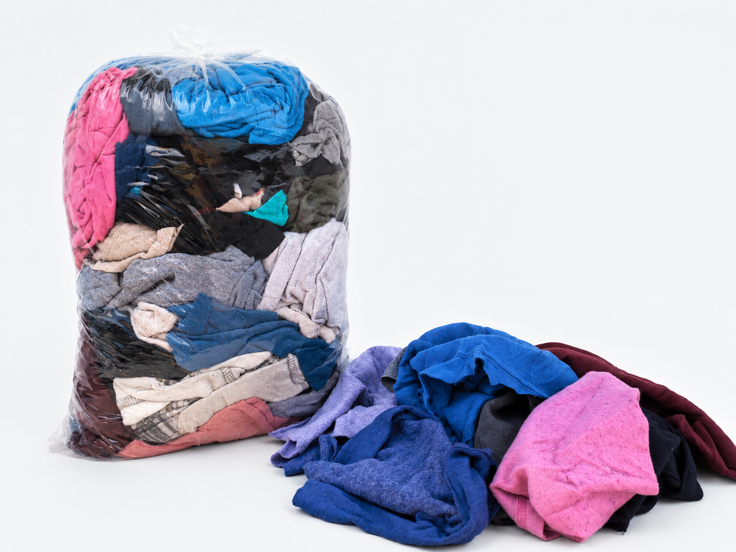 Trapo Multicolor de Camiseta Reciclado en uso