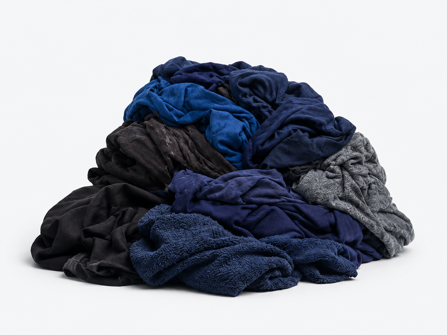 Trapo de Camiseta Reciclado en Colores Oscuros en uso